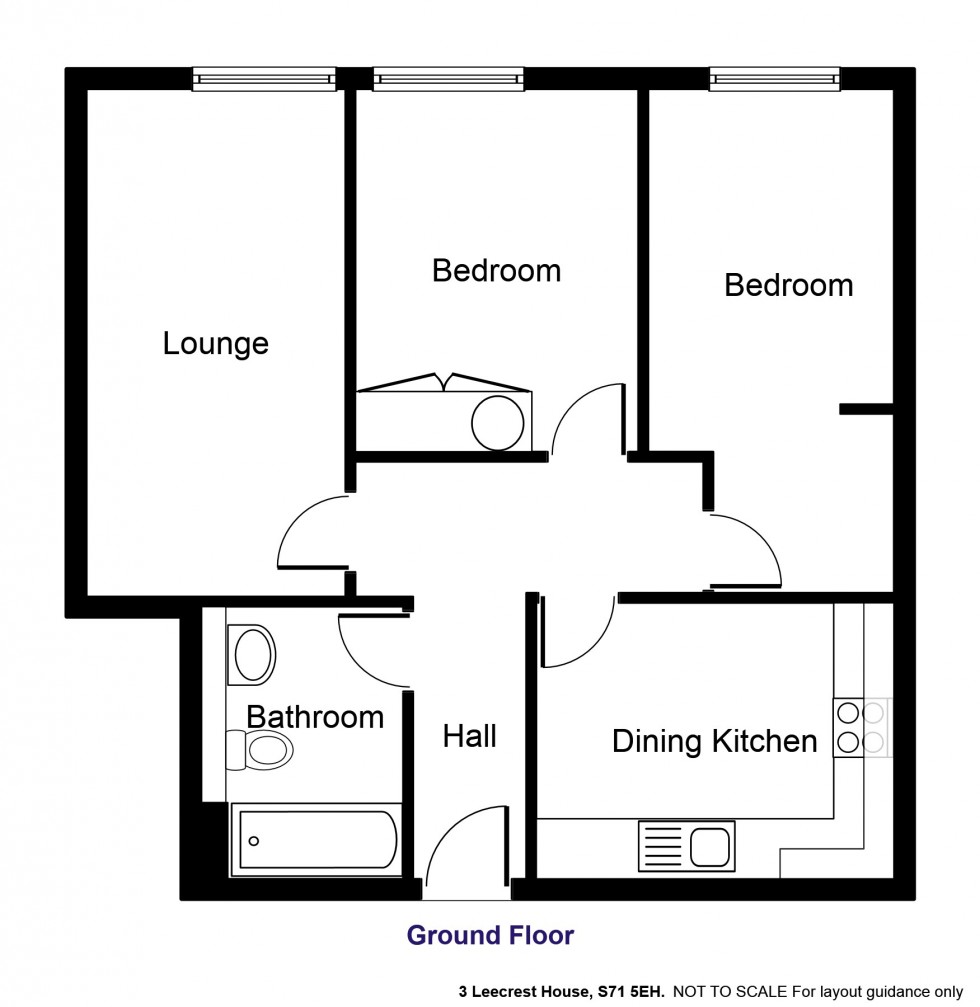 Floorplan for Leecrest House, Doncaster Road, Barnsley