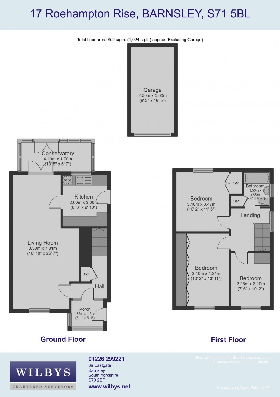 Floorplan for Roehampton Rise, Ardsley, Barnsley