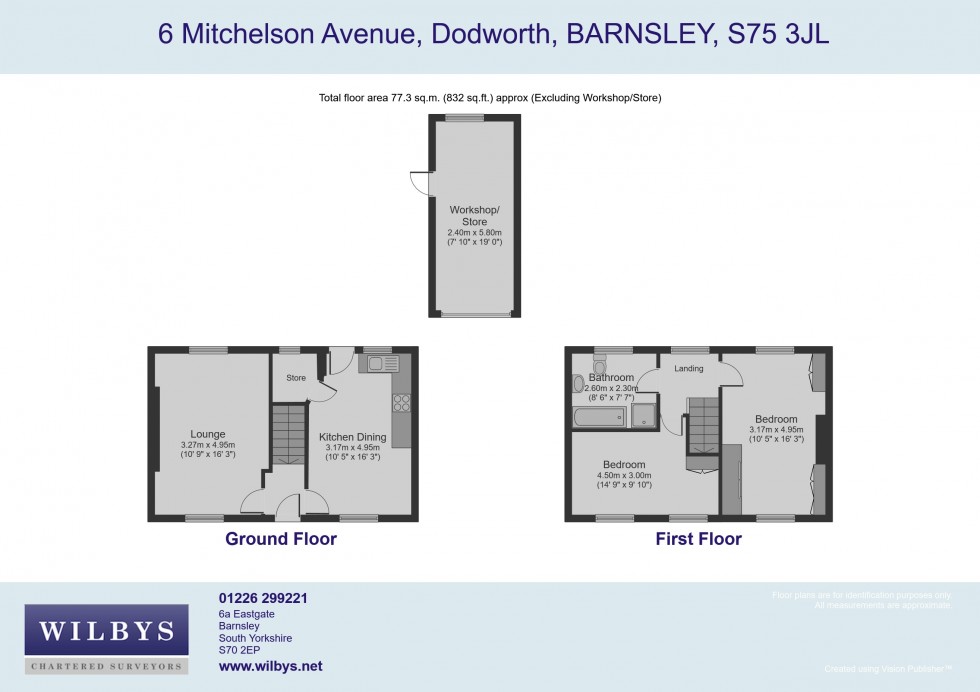 Floorplan for Mitchelson Avenue, Dodworth, Barnsley