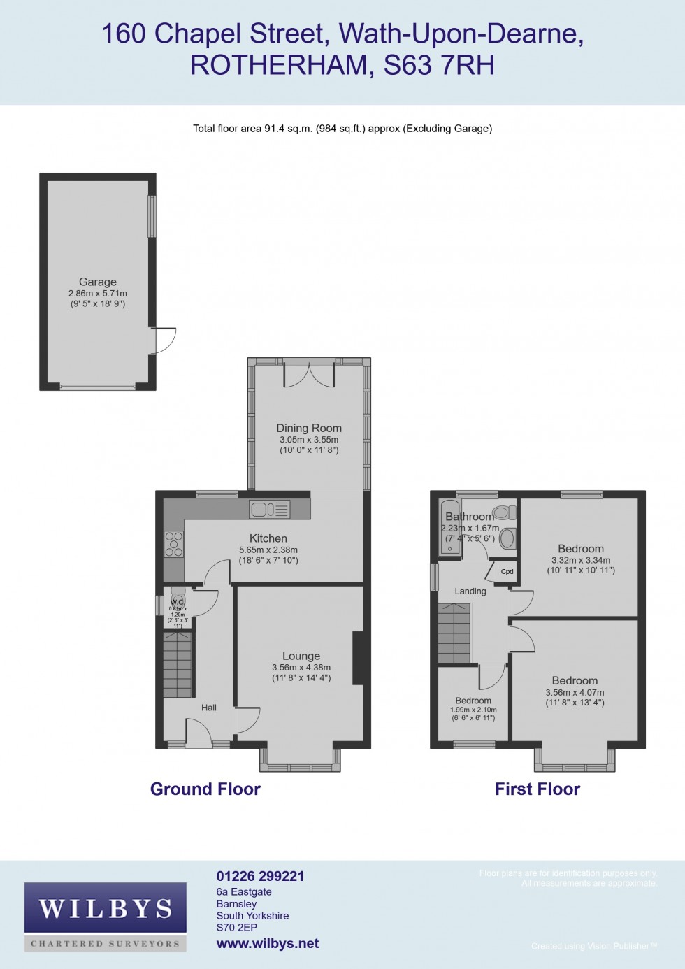 Floorplan for Chapel Street, Wath-upon-Dearne, Rotherham