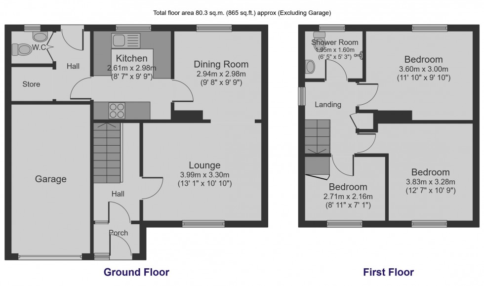 Floorplan for Allendale, Worsbrough, Barnsley