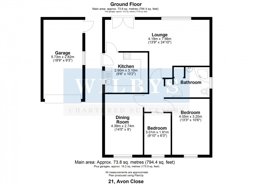 Floorplan for Avon Close, Higham, Barnsley