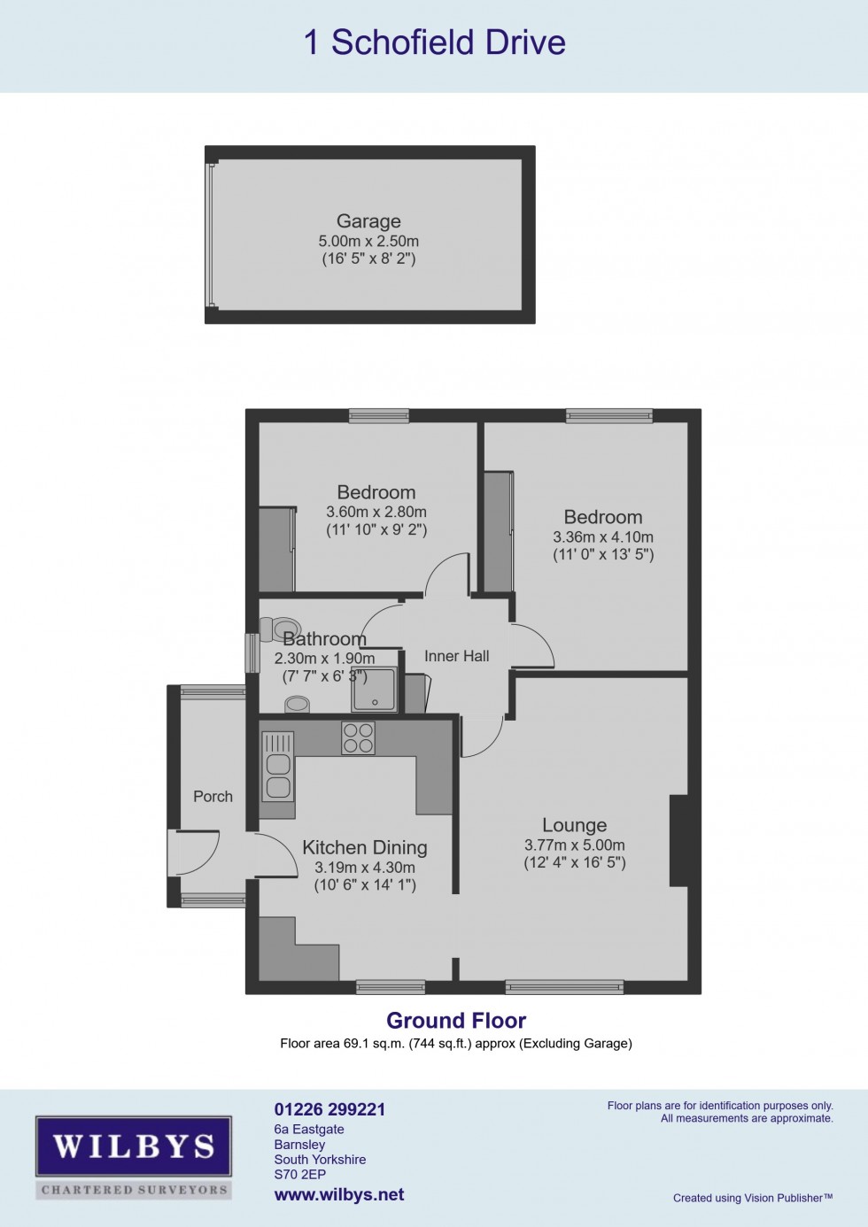 Floorplan for Schofield Drive, Darfield, Barnsley