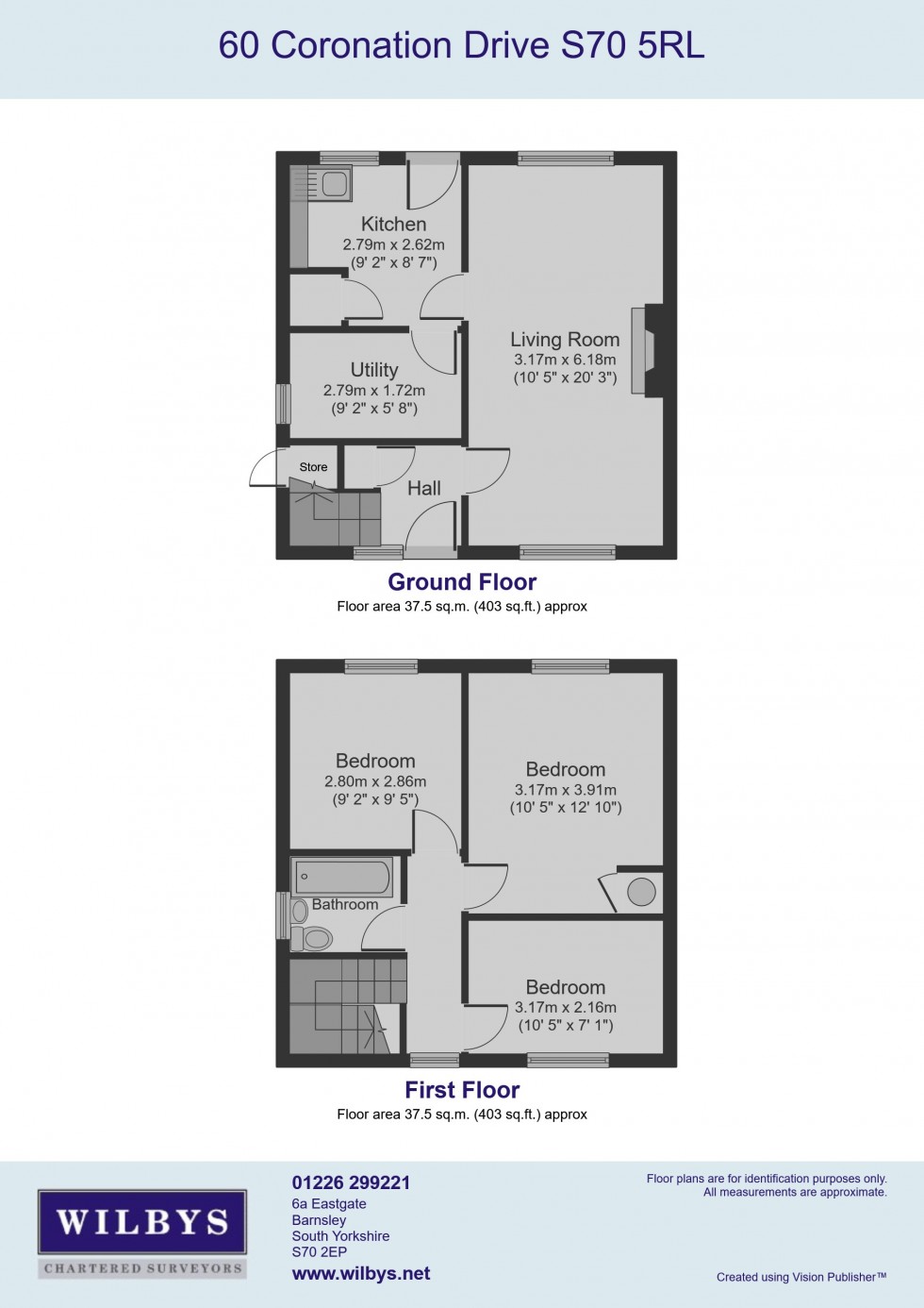 Floorplan for Coronation Drive, Birdwell, Barnsley