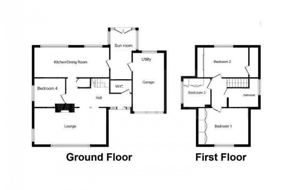 Floorplan for Ingswell Drive, Notton, Wakefield