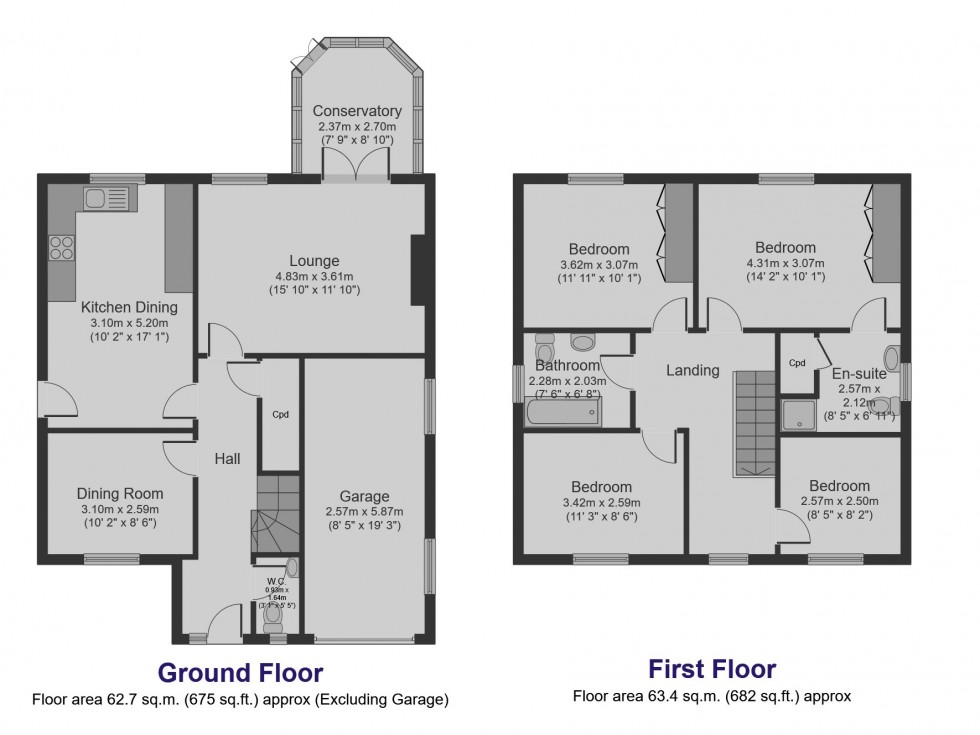 Floorplan for Buttercross Drive, Little Houghton, Barnsley