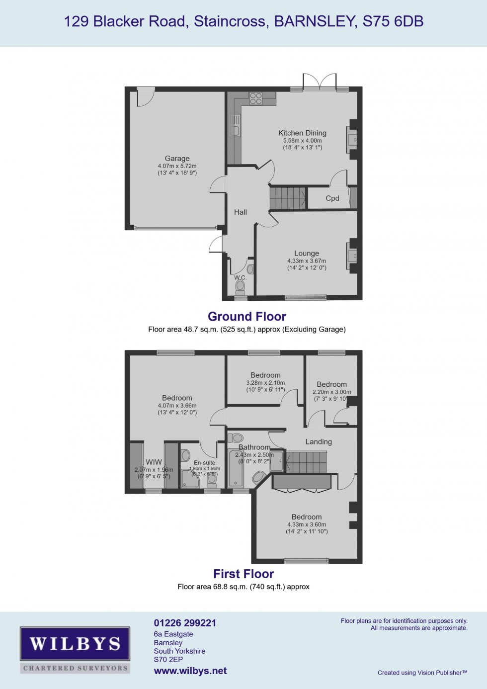 Floorplan for Blacker Road, Staincross, Barnsley