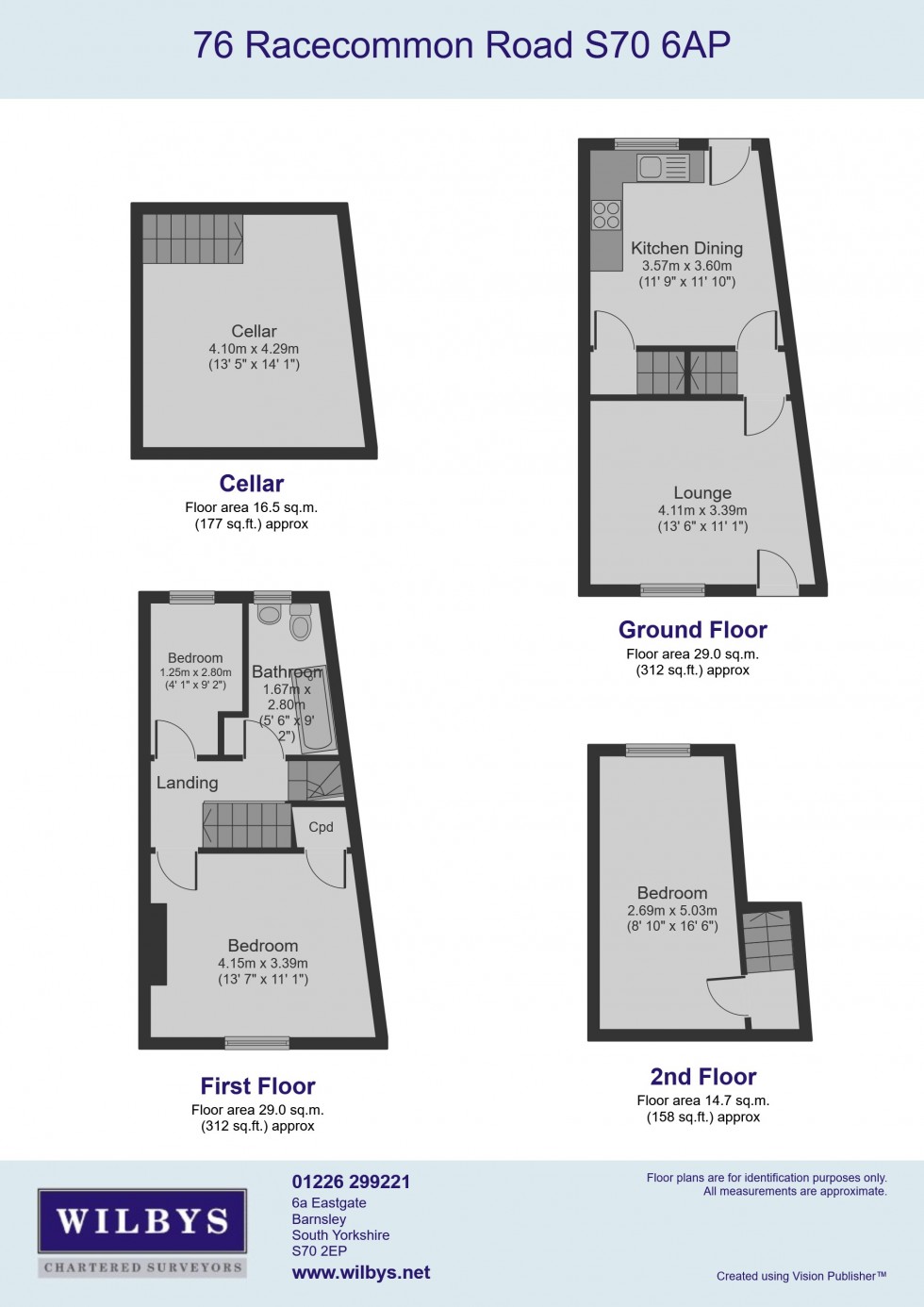 Floorplan for Racecommon Road, Barnsley