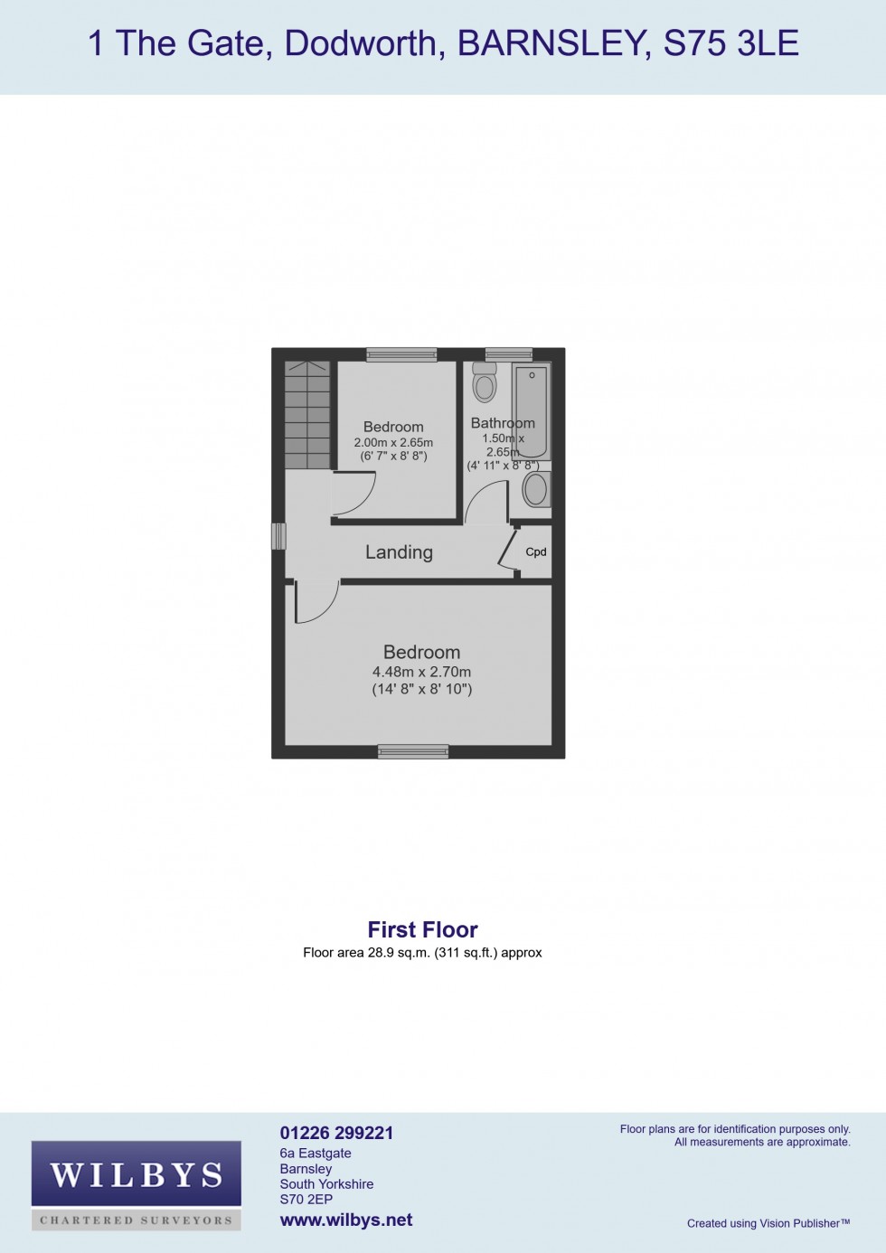 Floorplan for The Gate, Dodworth, Barnsley