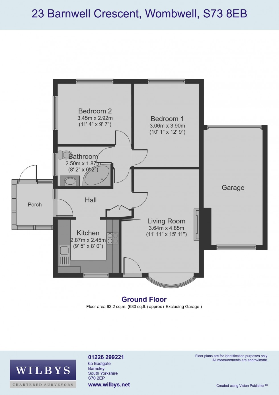 Floorplan for Barnwell Crescent, Wombwell, Barnsley