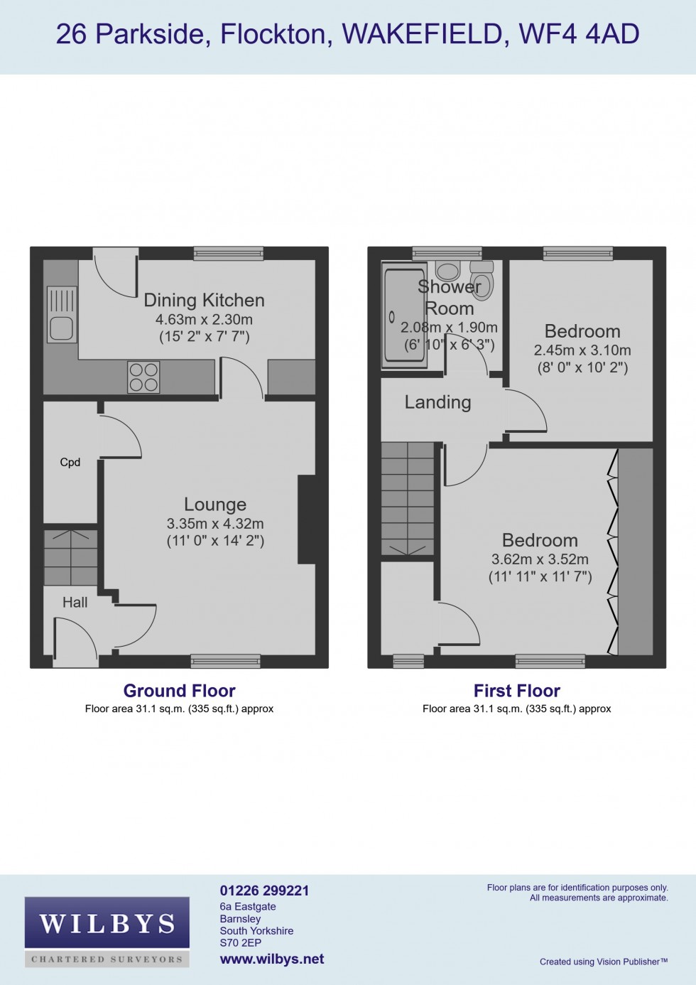 Floorplan for Park Side, Flockton, Wakefield